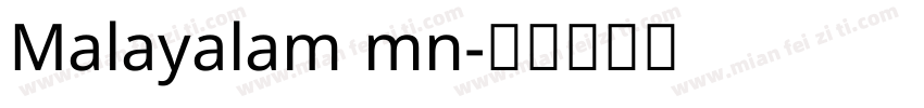 Malayalam mn字体转换